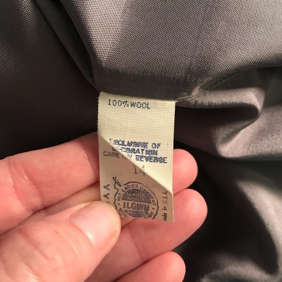 Vintage gray high waist wool pencil skirt sz 10 - Picture 5 of 8